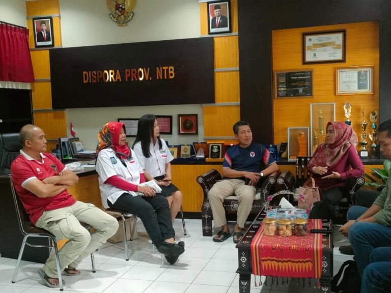 Bersama Kadispora NTB menerima Kunjungan TIM DBON KALTIM di Ruang Kerja KADISPORA NTB, Jumat 8 Maret 2024